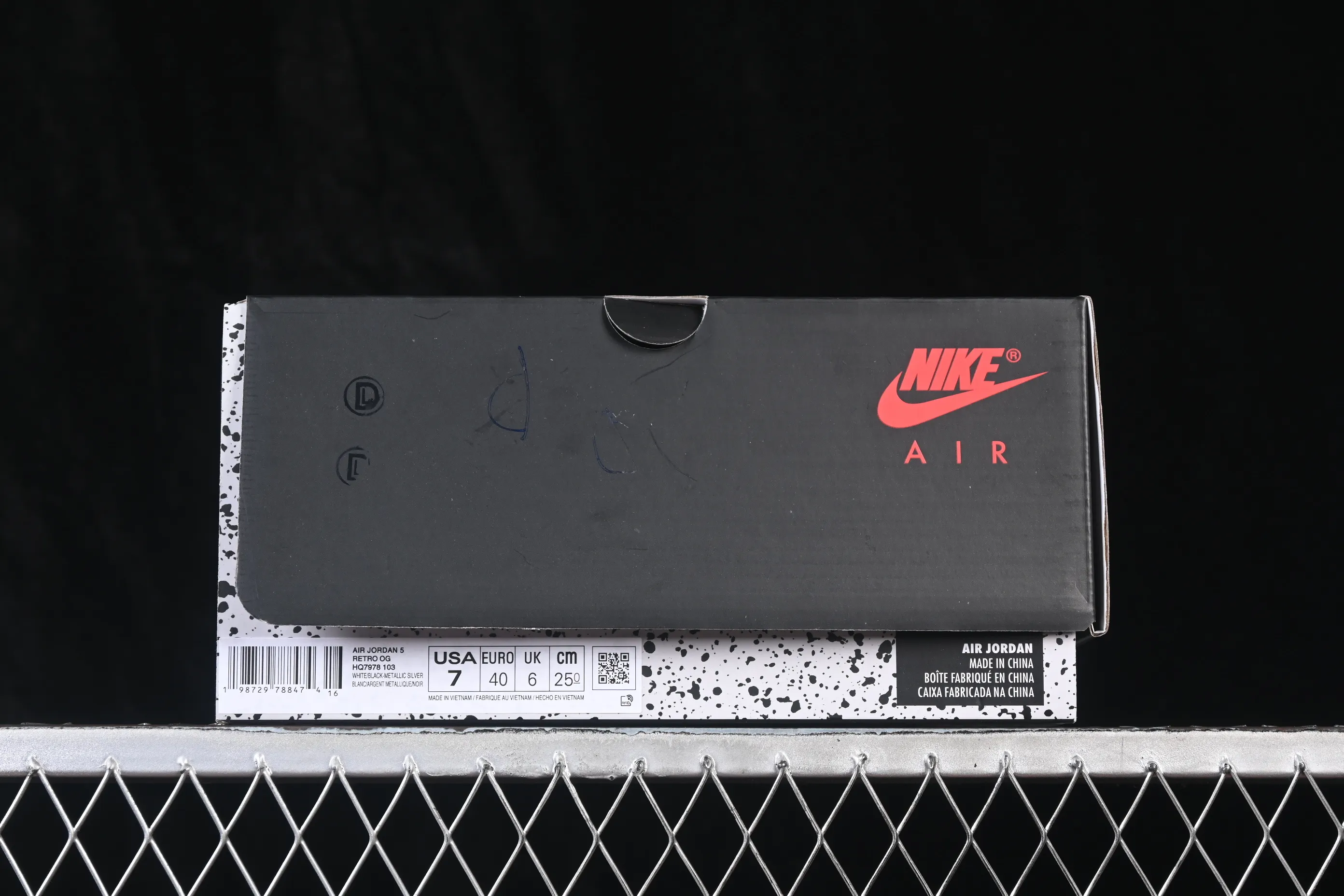 All categories Air Jordan Jordan series basketball shoes Air Jordan 5 TG version Air Jordan 5 Retro "White Metallic" AJ5 Joe 5 Silver HQ7978-103